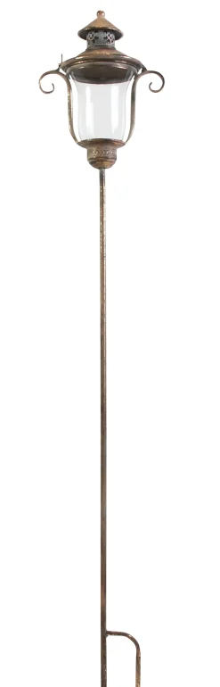 Herbstgarten|Laternen|Frank Handels GmbH & Co. KG Stablaterne "Shabby-Grey"