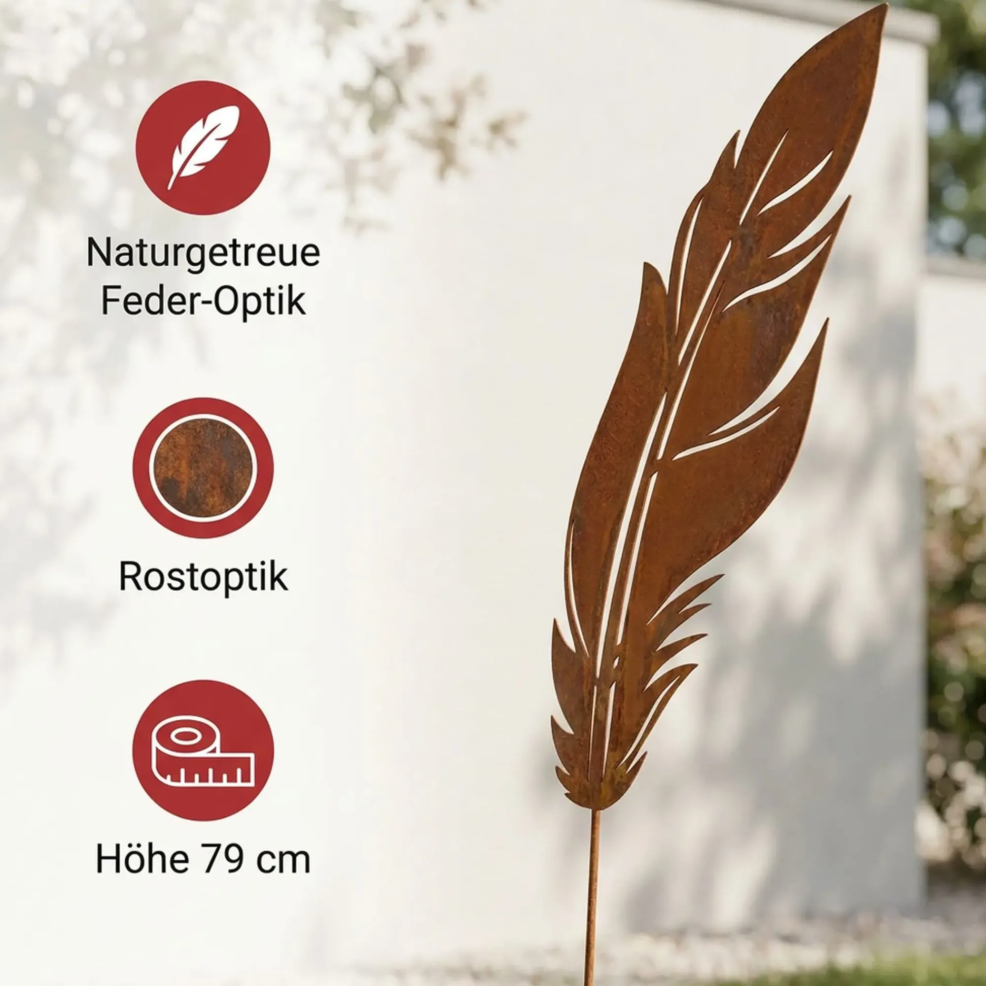 Herbstgarten|Gartenstecker|Frank Handels GmbH & Co. KG Stecker "Feder"