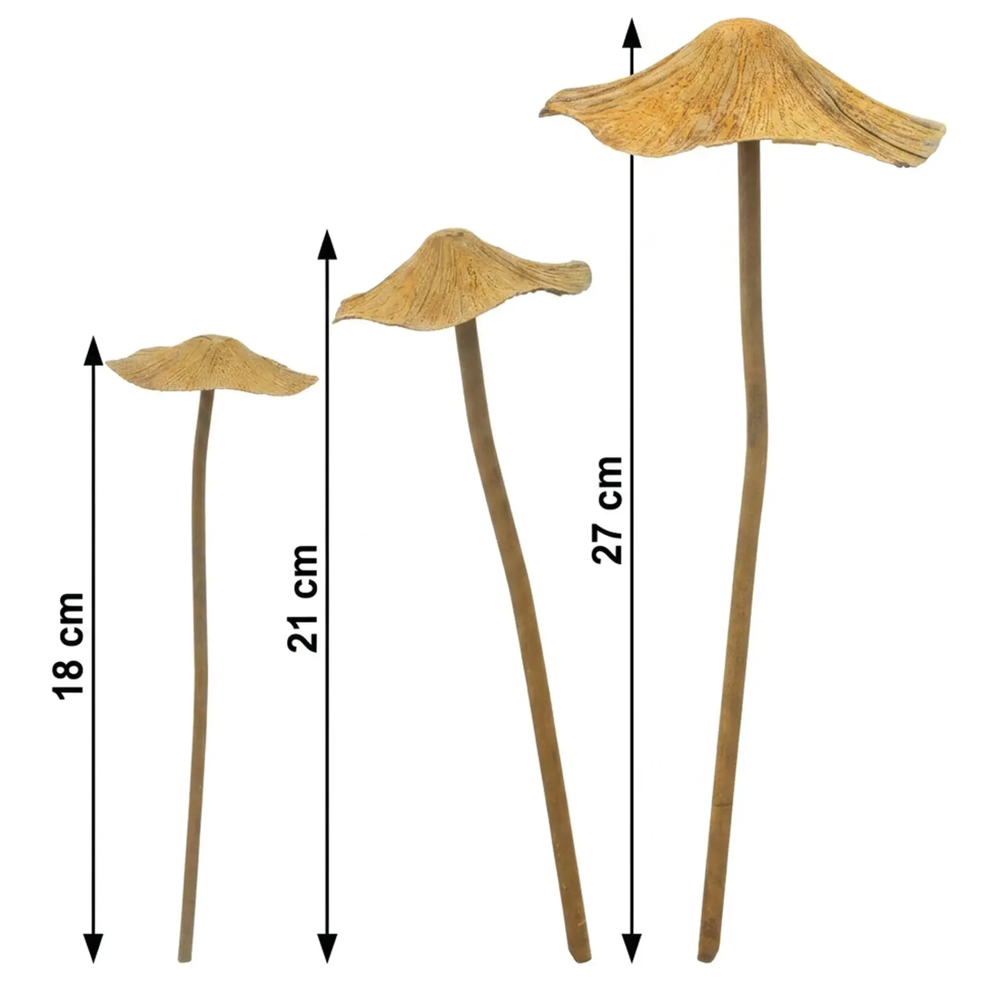 Herbstgarten|Dekopilze|Frank Handels GmbH & Co. KG Stecker "Pilze", 3er Set