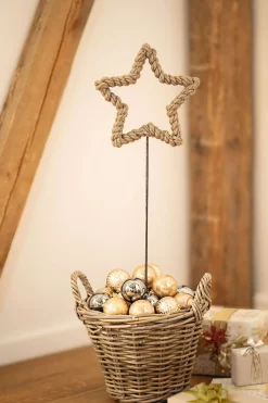 Weihnachtliche Streuer & Stecker|Sterne|Frank Handels GmbH & Co. KG Stecker "Stern", natur