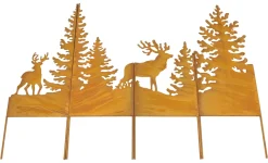 Weihnachtliche Gartenstecker|Gartenstecker|Frank Handels GmbH & Co. KG Stecker "Waldtiere", 4tlg.