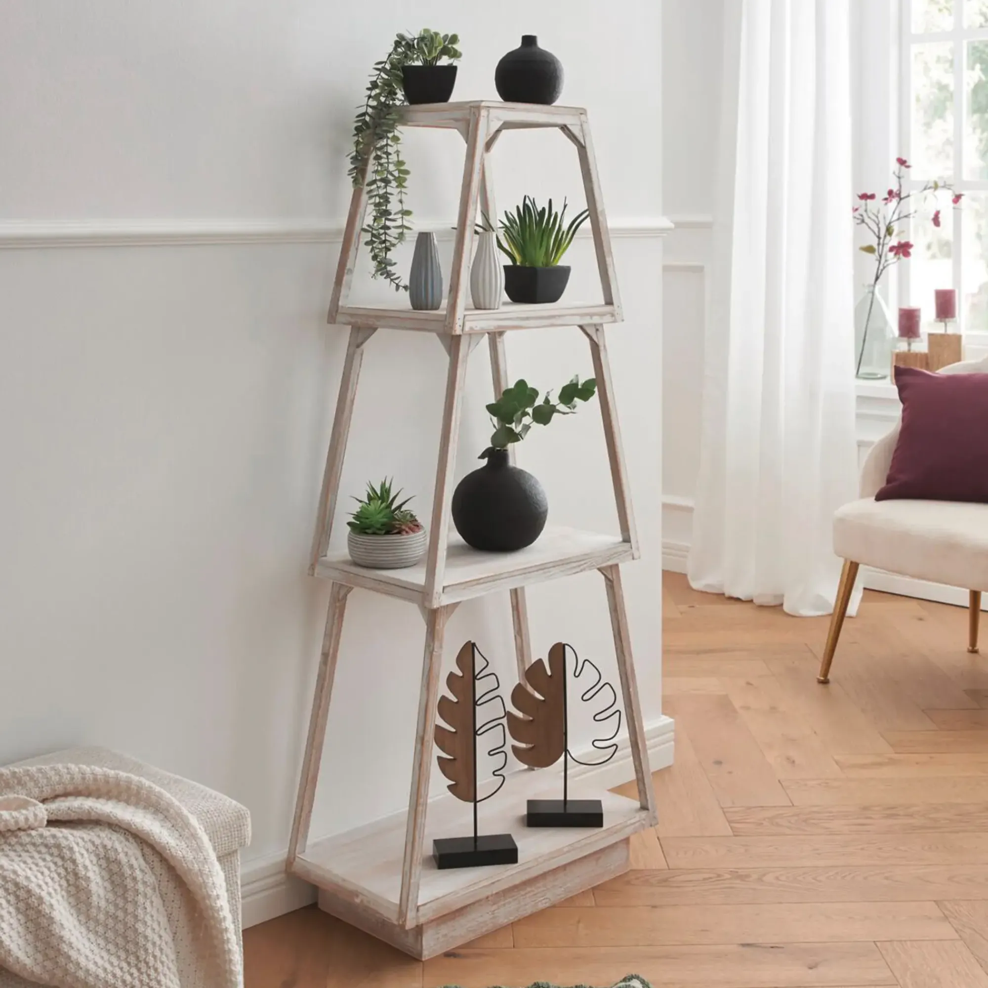 Regale|Wohnzimmer|Frank Handels GmbH & Co. KG Steckregal "Shabby-Brown"