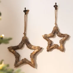 Dekohänger|Sterne|Frank Handels GmbH & Co. KG Sternhänger "Shabby-Chic", 2er Set
