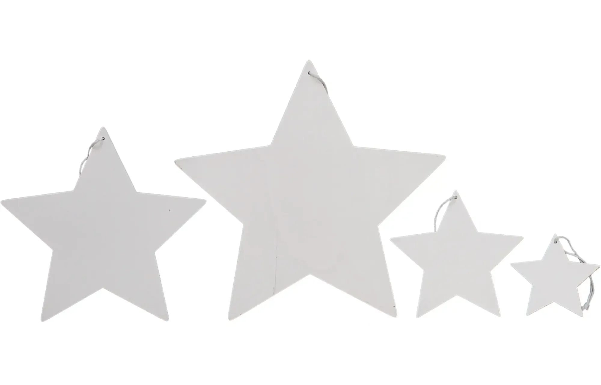 Baumschmuck|Sterne|Frank Handels GmbH & Co. KG Sternhänger "White", 4er Set