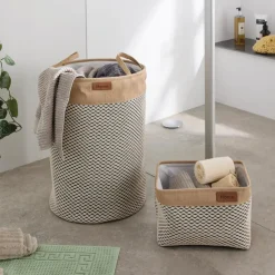 Füllkörbe & Universalkörbe|Badezimmer|Frank Handels GmbH & Co. KG Stoffkorb "Home", groß
