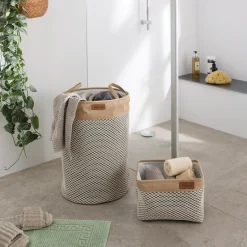 Füllkörbe & Universalkörbe|Badezimmer|Frank Handels GmbH & Co. KG Stoffkorb "Home", klein