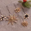 Dekohänger|Baumschmuck|Frank Handels GmbH & Co. KG Strohsterne "Nature & Black", 18er Set