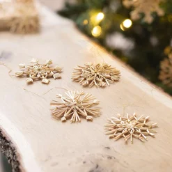 Dekohänger|Baumschmuck|Frank Handels GmbH & Co. KG Strohsterne "Tradition", 20er Set