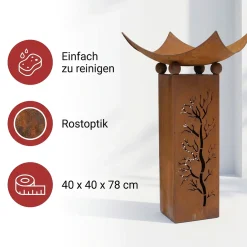 Herbstgarten|Feuerschalen|Frank Handels GmbH & Co. KG Säule