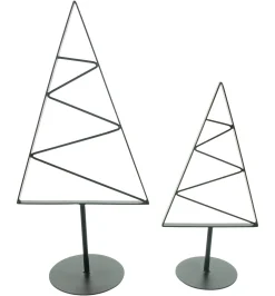 Tannenbäume|Weihnachtliche Gartendeko|Frank Handels GmbH & Co. KG Tanne "Modern", 2er Set