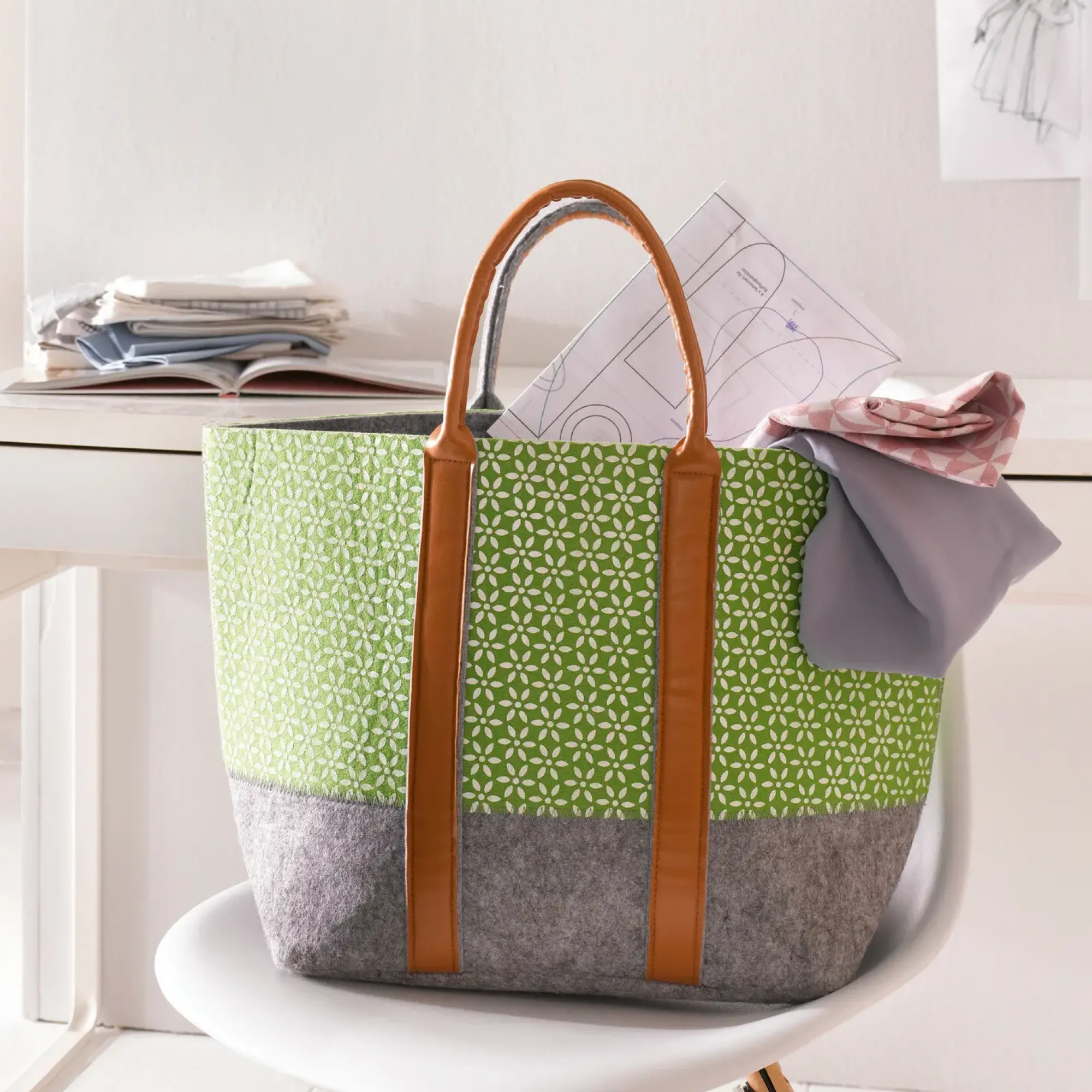 Taschen|Frank Handels GmbH & Co. KG Tasche "Green Blossom"