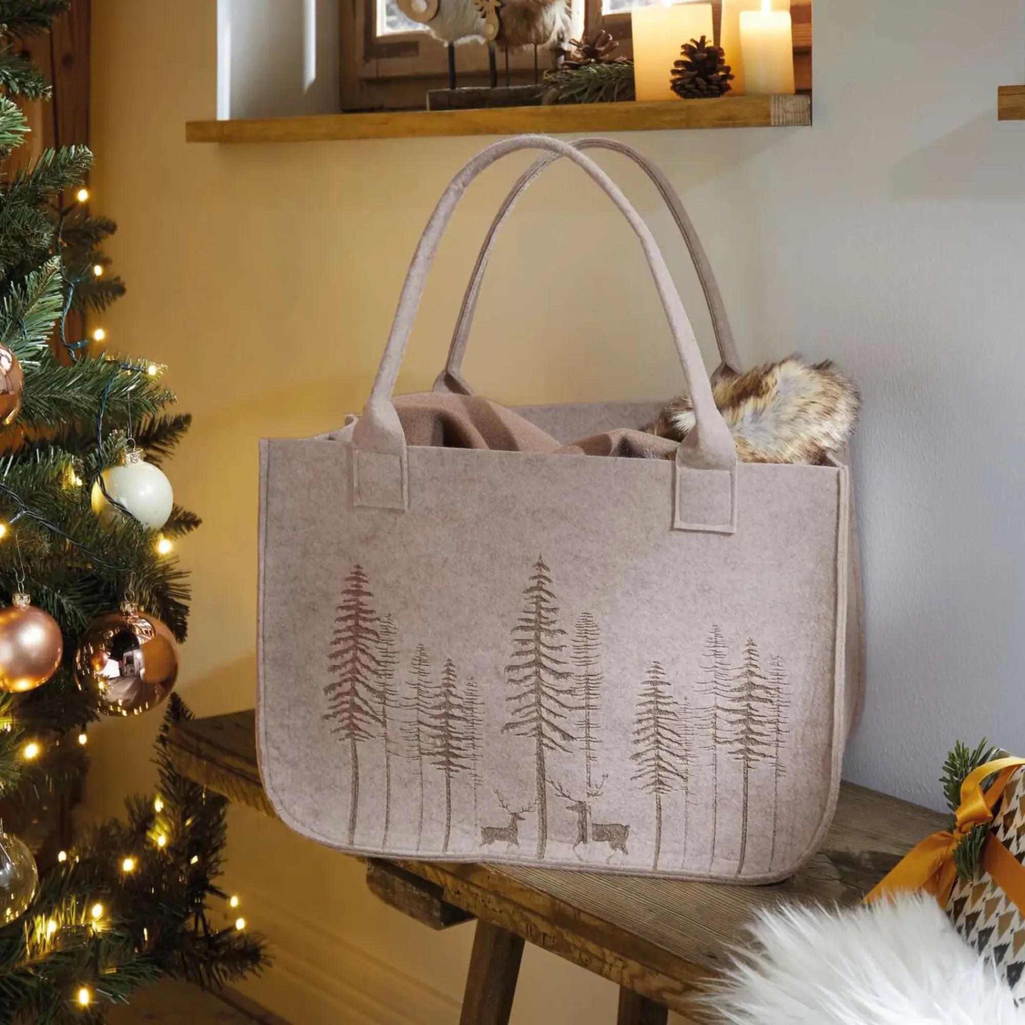 Geschenktaschen & -Säckchen|Geschenktaschen & -Säckchen|Frank Handels GmbH & Co. KG Tasche "Wald-Idylle"