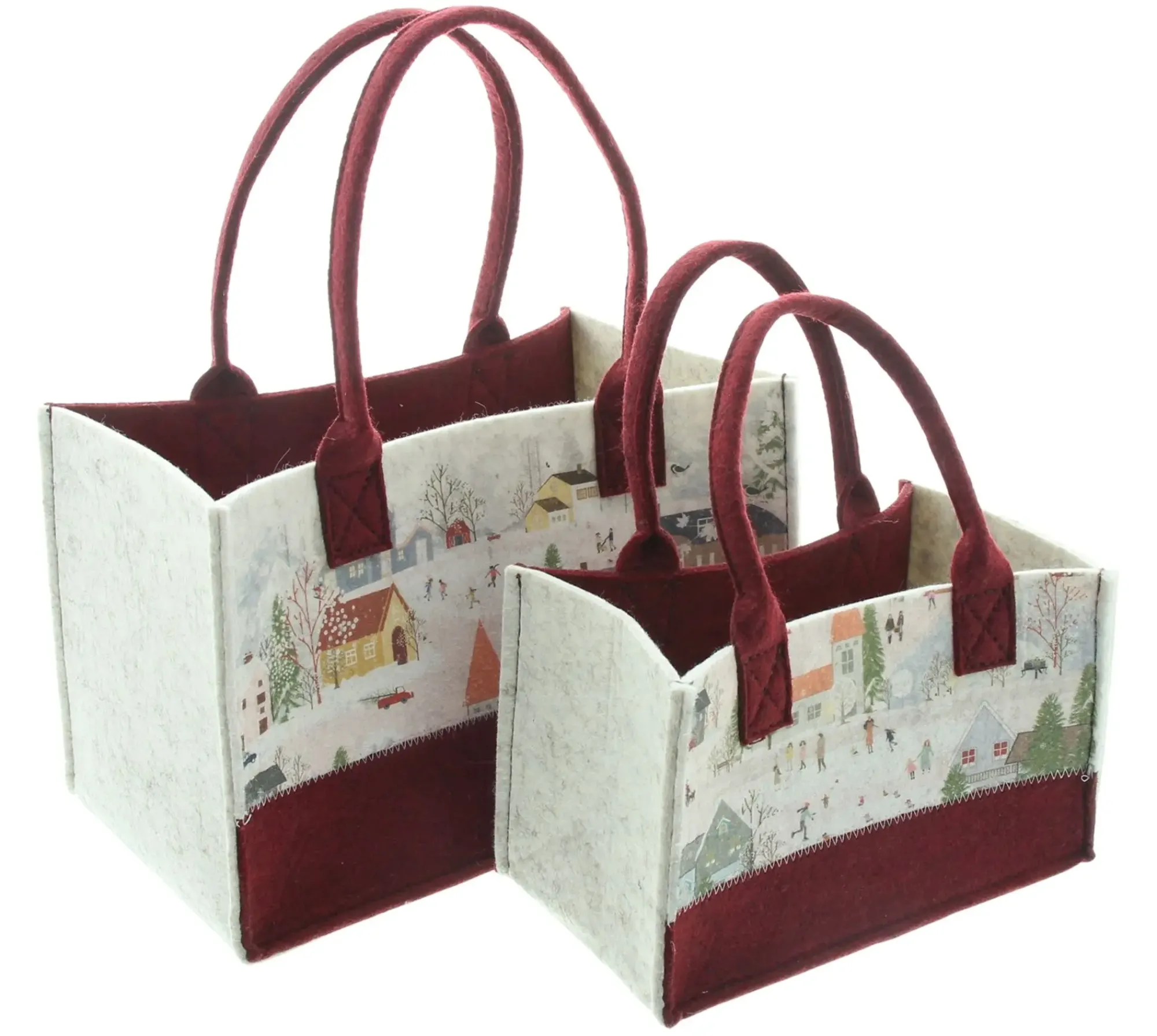 Geschenktaschen & -Säckchen|Geschenktaschen & -Säckchen|Frank Handels GmbH & Co. KG Tasche "Winter Wonderland", 2er Set