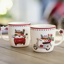 Weihnachtliche Dekofiguren|Geschirr|Frank Handels GmbH & Co. KG Tasse 
