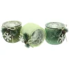 Weihnachtslichter|Frank Handels GmbH & Co. KG Teelichthalter "Green Shades", 3er Set