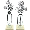 Teelichthalter|Frank Handels GmbH & Co. KG Teelichthalter "Metallblumen", 2er Set