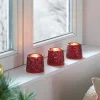 Weihnachtslichter|Teelichthalter|Frank Handels GmbH & Co. KG Teelichthalter "Struktur", 3er Set
