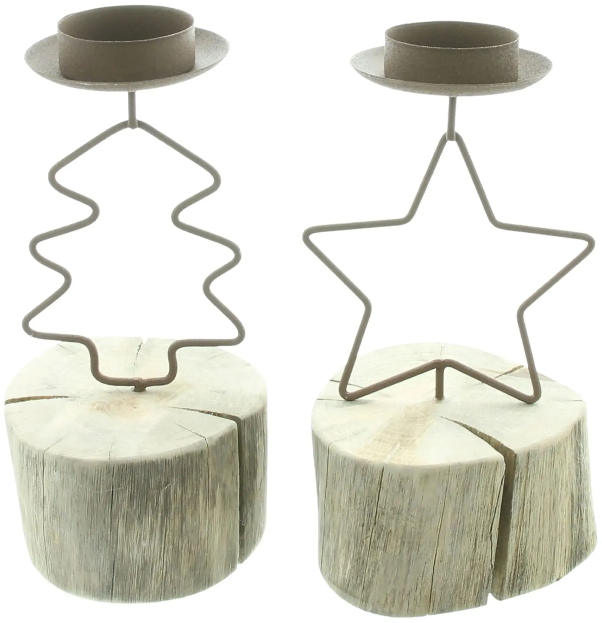 Weihnachtslichter|Frank Handels GmbH & Co. KG Teelichthalter "Weihnachtszeit", 2er Set