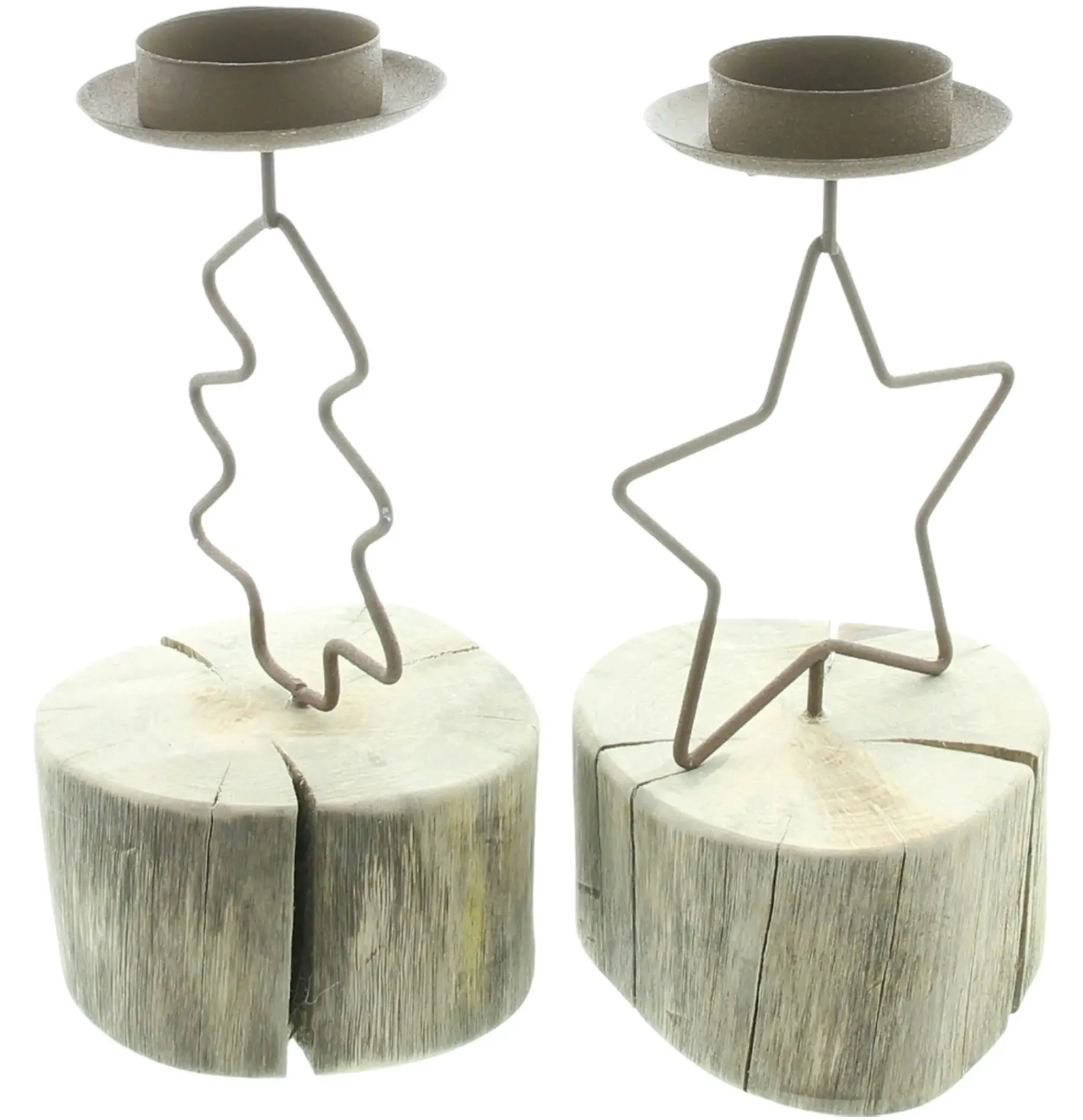 Weihnachtslichter|Frank Handels GmbH & Co. KG Teelichthalter "Weihnachtszeit", 2er Set
