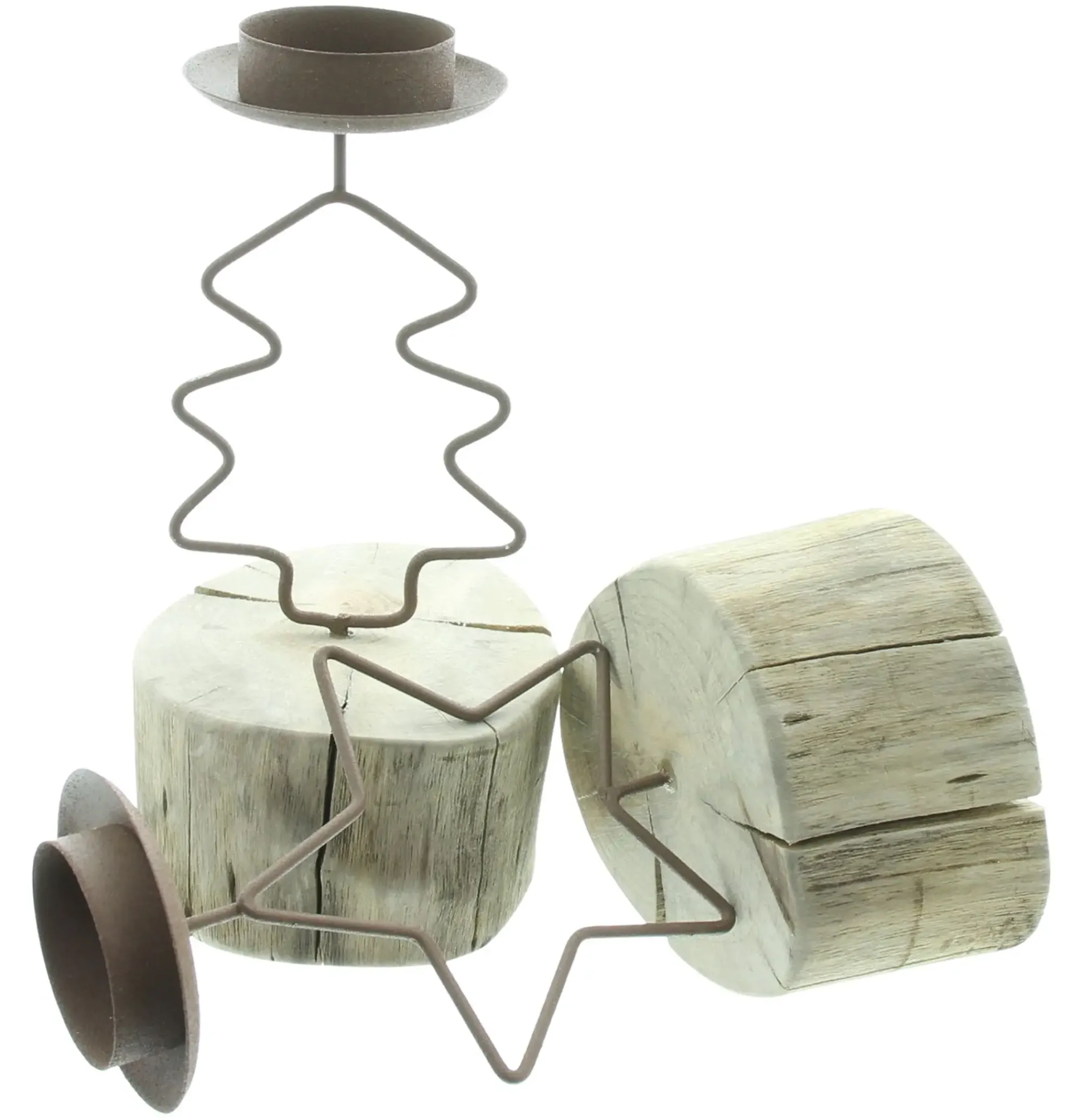 Weihnachtslichter|Frank Handels GmbH & Co. KG Teelichthalter "Weihnachtszeit", 2er Set