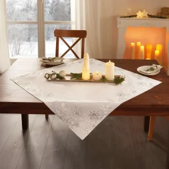 Weihnachtliche Tischwäsche|Frank Handels GmbH & Co. KG Tischdecke "Schneezauber"