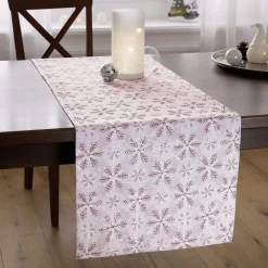 Weihnachtliche Tischwäsche|Frank Handels GmbH & Co. KG Tischläufer "Little Snowflakes"