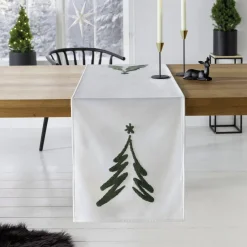 Weihnachtliche Tischwäsche|Frank Handels GmbH & Co. KG Tischläufer "Tannenbaum"