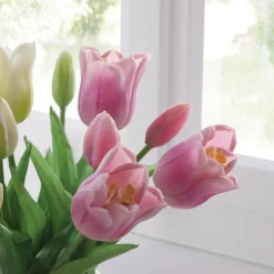 Kunstpflanzen|Frank Handels GmbH & Co. KG Tulpe "Lila", 5er Set
