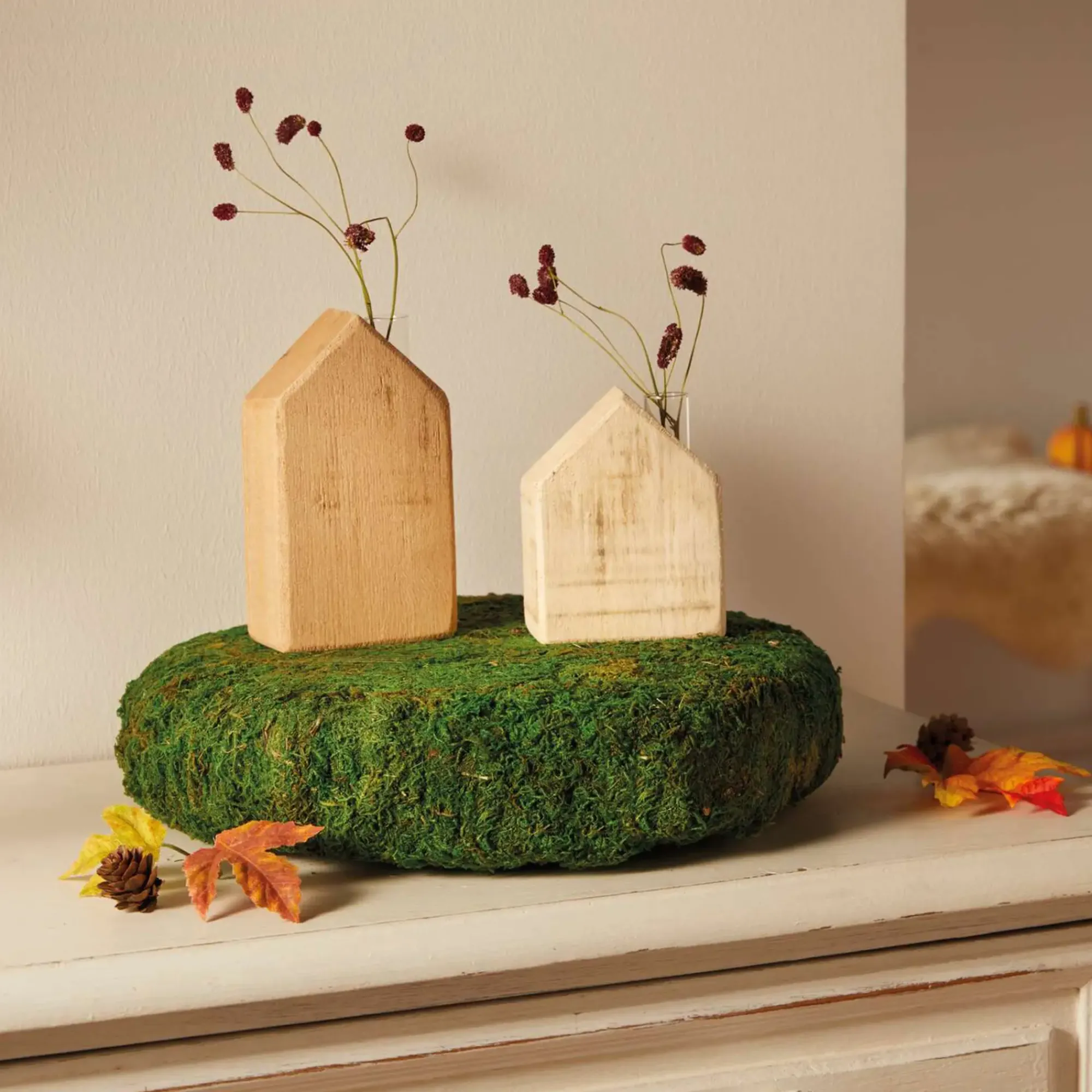 Dekovasen|Chalet & Hütte|Frank Handels GmbH & Co. KG Vase "Häuschen", 2er Set