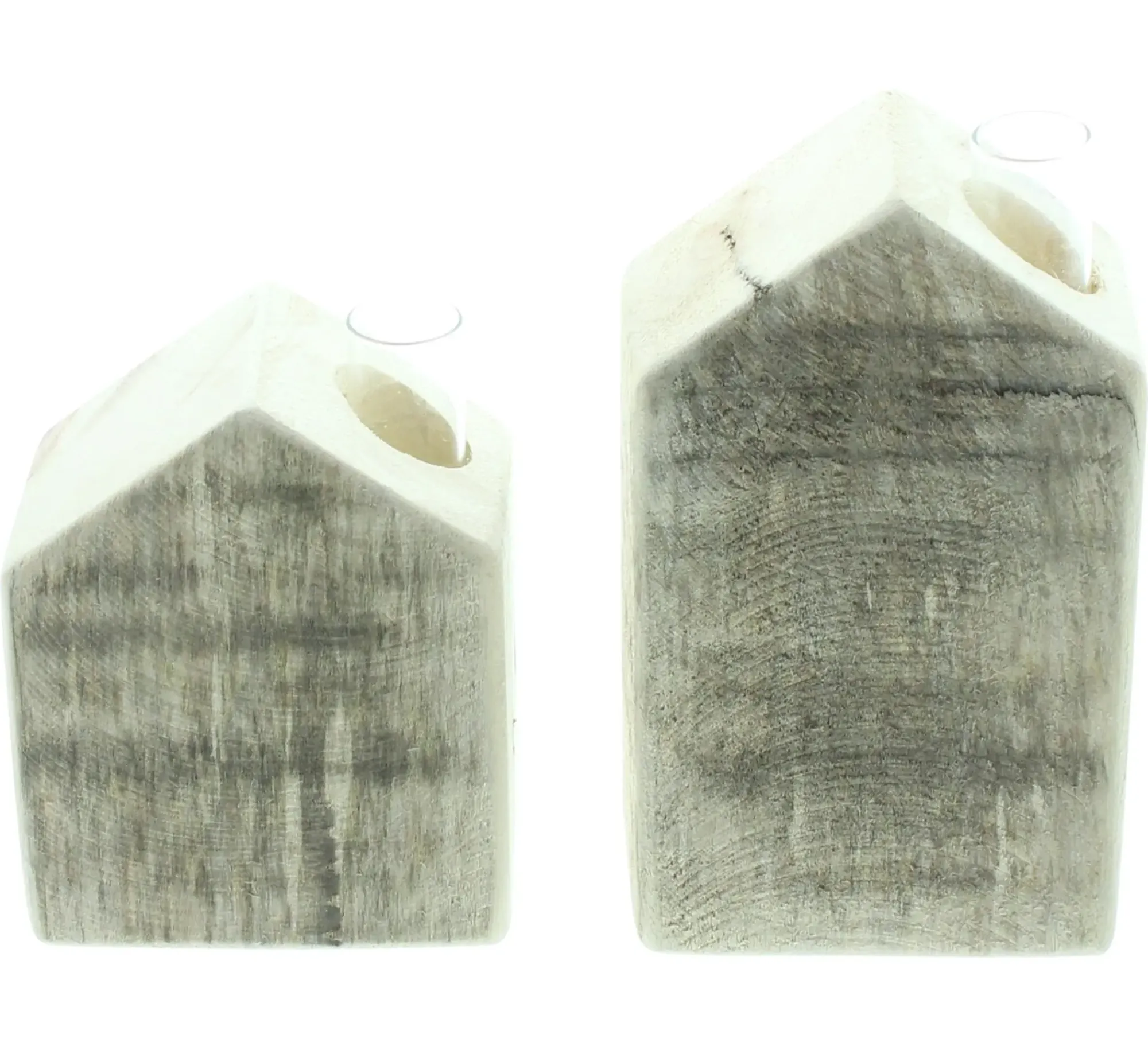 Dekovasen|Chalet & Hütte|Frank Handels GmbH & Co. KG Vase "Häuschen", 2er Set