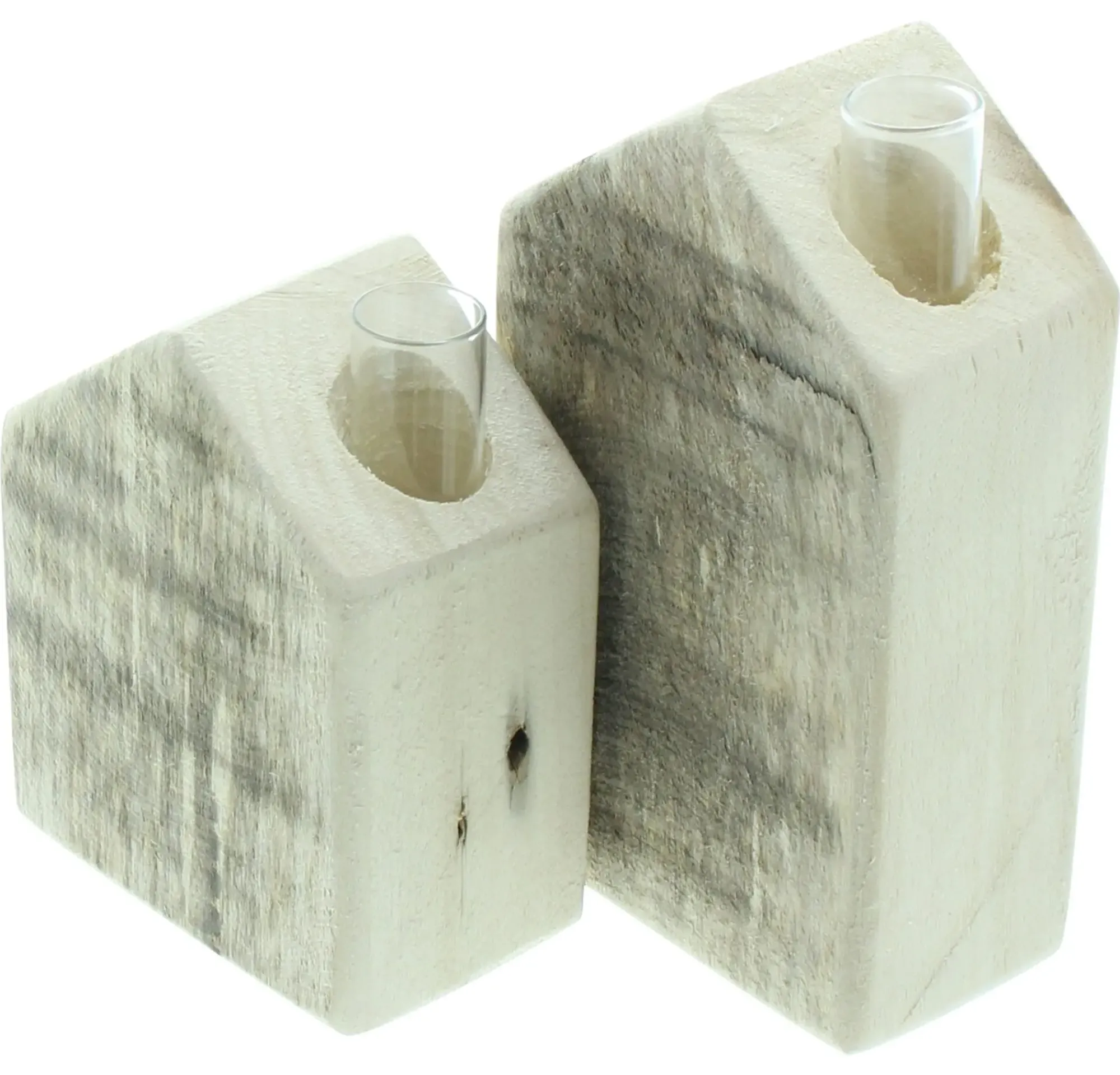 Dekovasen|Chalet & Hütte|Frank Handels GmbH & Co. KG Vase "Häuschen", 2er Set