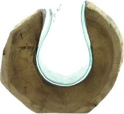 Dekovasen|Frank Handels GmbH & Co. KG Vase "Wurzelholz", rund