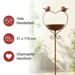 Herbstgarten|Gartenstecker|Frank Handels GmbH & Co. KG Vogeltränke