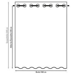 Fenstervorhänge|Frank Handels GmbH & Co. KG Vorhang 