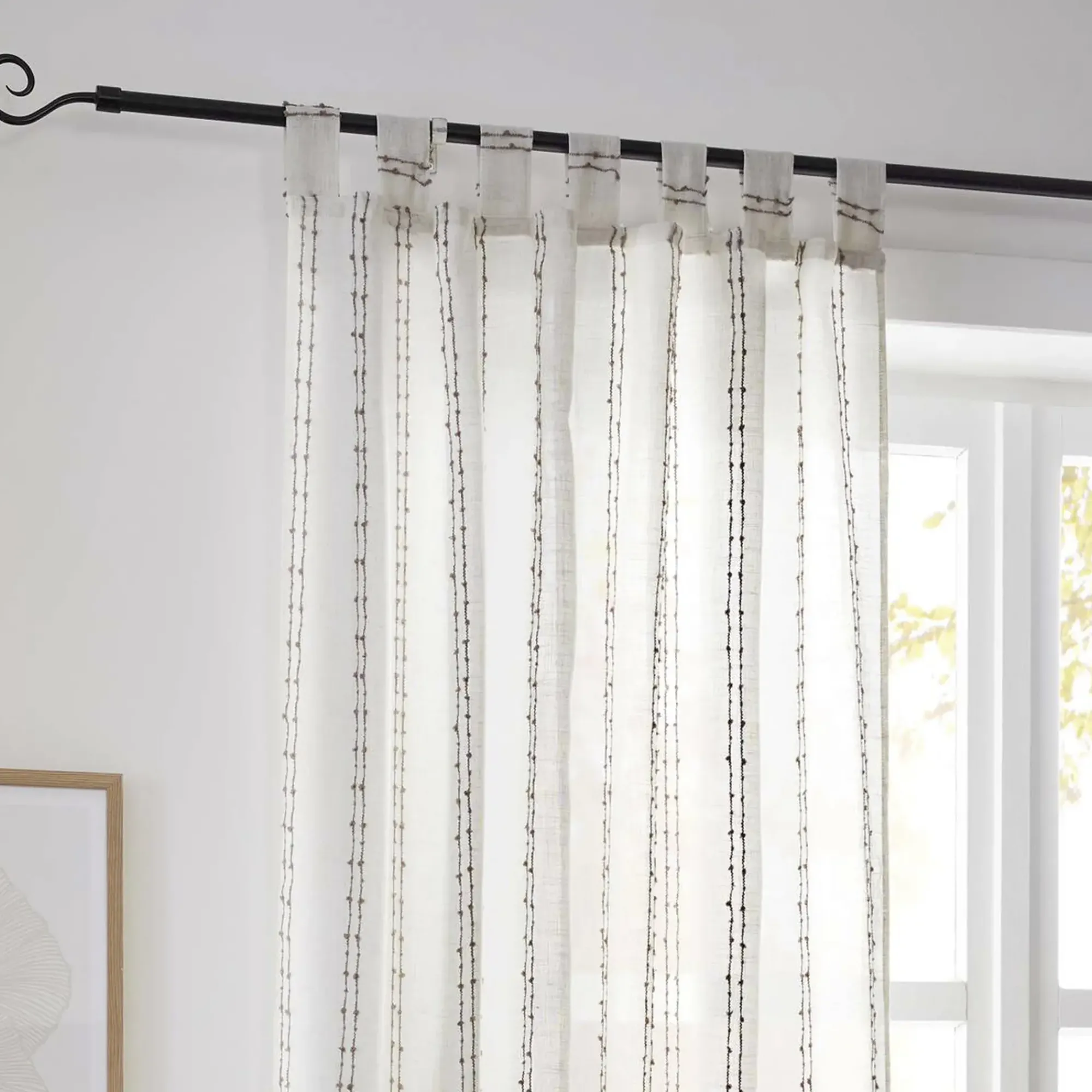 Fenstervorhänge|Frank Handels GmbH & Co. KG Vorhang "Webstreifen"