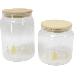 Geschenktaschen & -Säckchen|Küche|Frank Handels GmbH & Co. KG Vorratsglas "Weihnachtswald", 2er Set