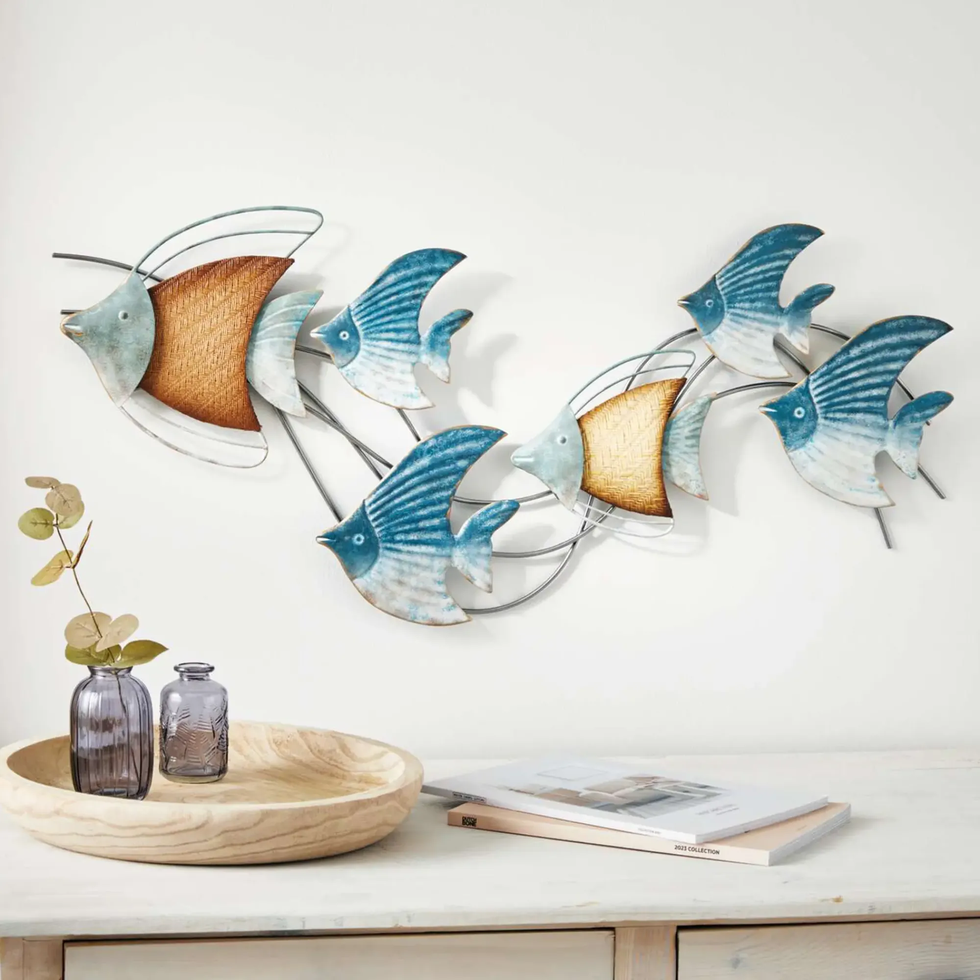 Wanddeko|Frank Handels GmbH & Co. KG Wanddeko "Fischschwarm"