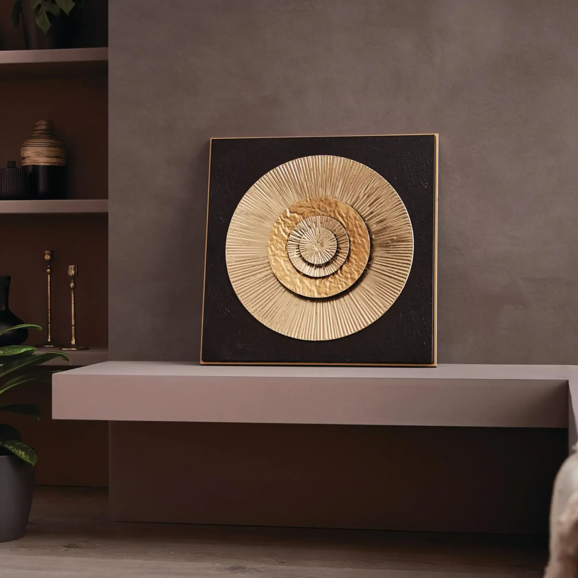 Wohnzimmer|Wanddeko|Frank Handels GmbH & Co. KG Wanddeko "Golden Circle"