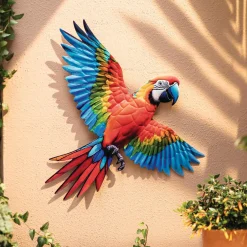 Gartendeko|Gartenfiguren|Frank Handels GmbH & Co. KG Wanddeko "Papagei"