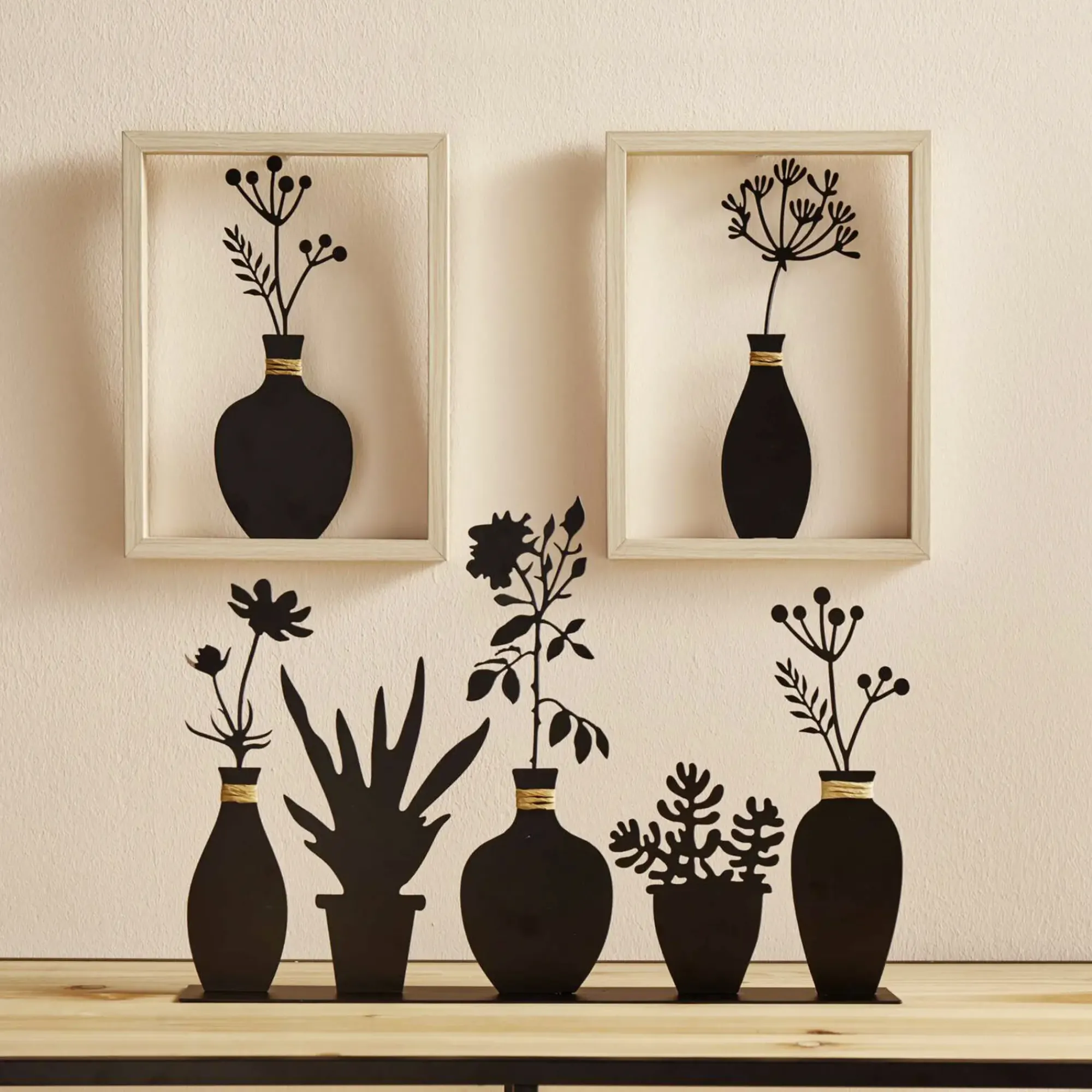 Bilder & Bilderrahmen|Wanddeko|Frank Handels GmbH & Co. KG Wanddeko "Vase", 2er Set