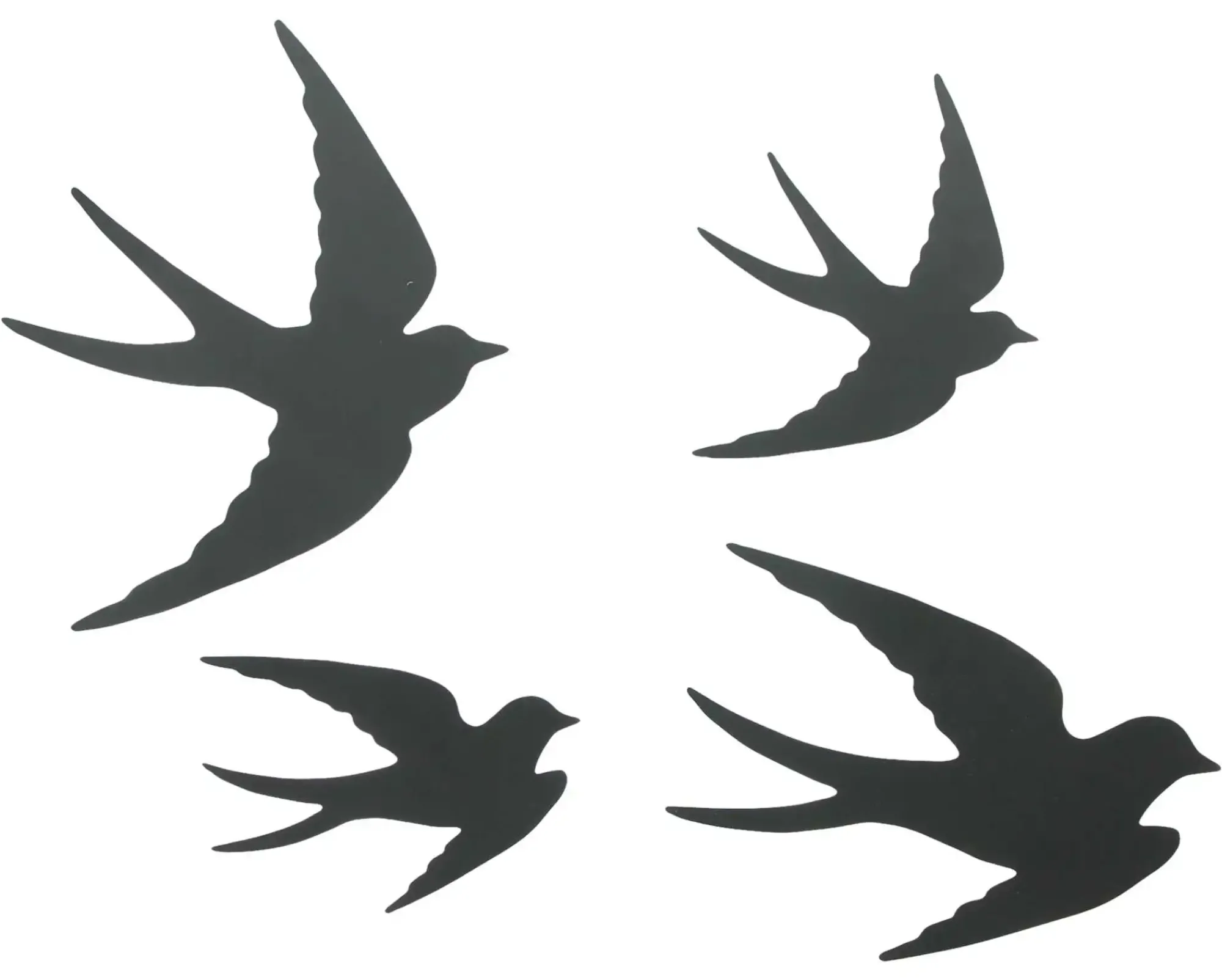 Gartendeko|Wanddeko|Frank Handels GmbH & Co. KG Wandhänger "Vögel", 4er Set