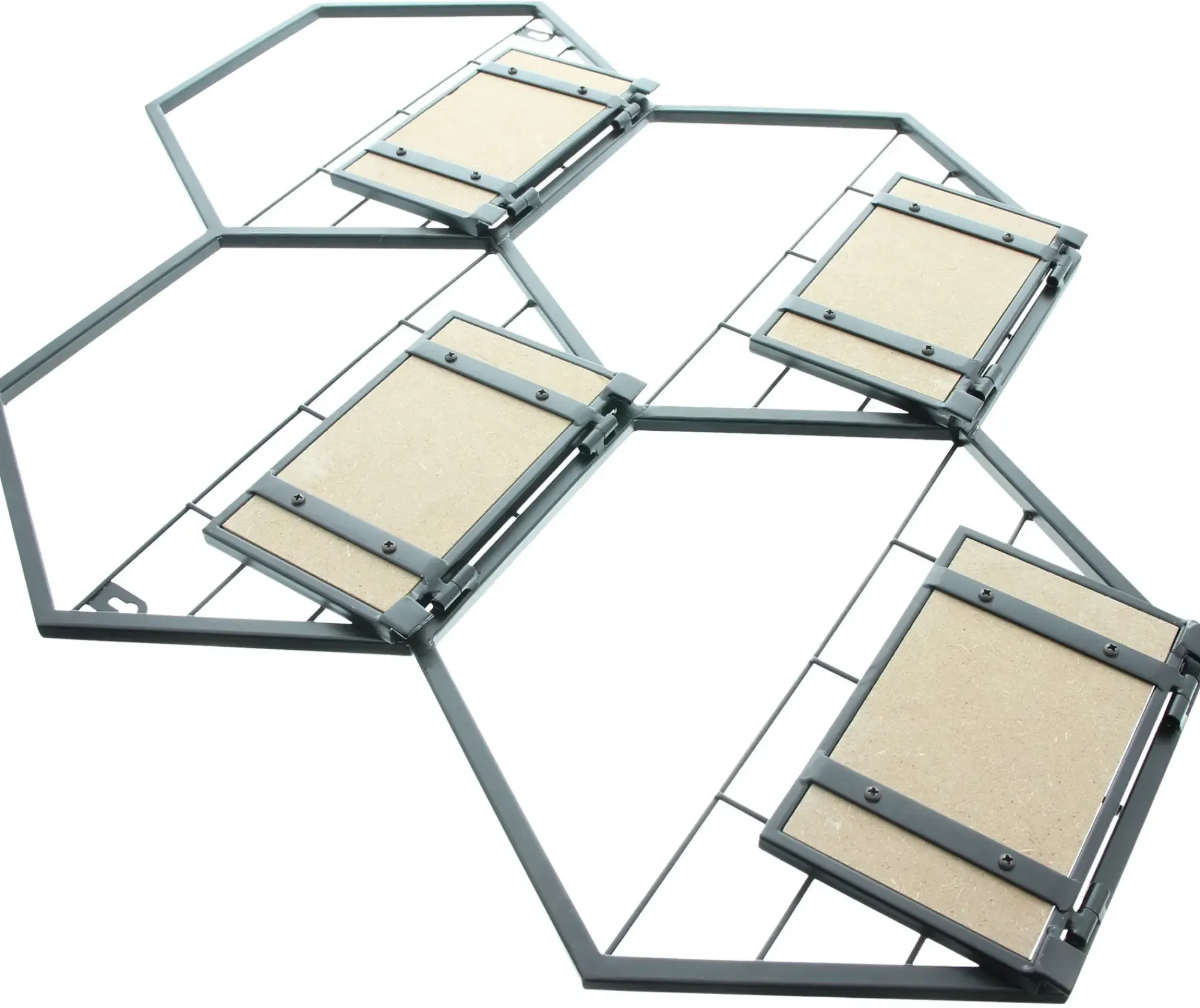 Regale|Wohnzimmer|Frank Handels GmbH & Co. KG Wandregal "Hexagon"