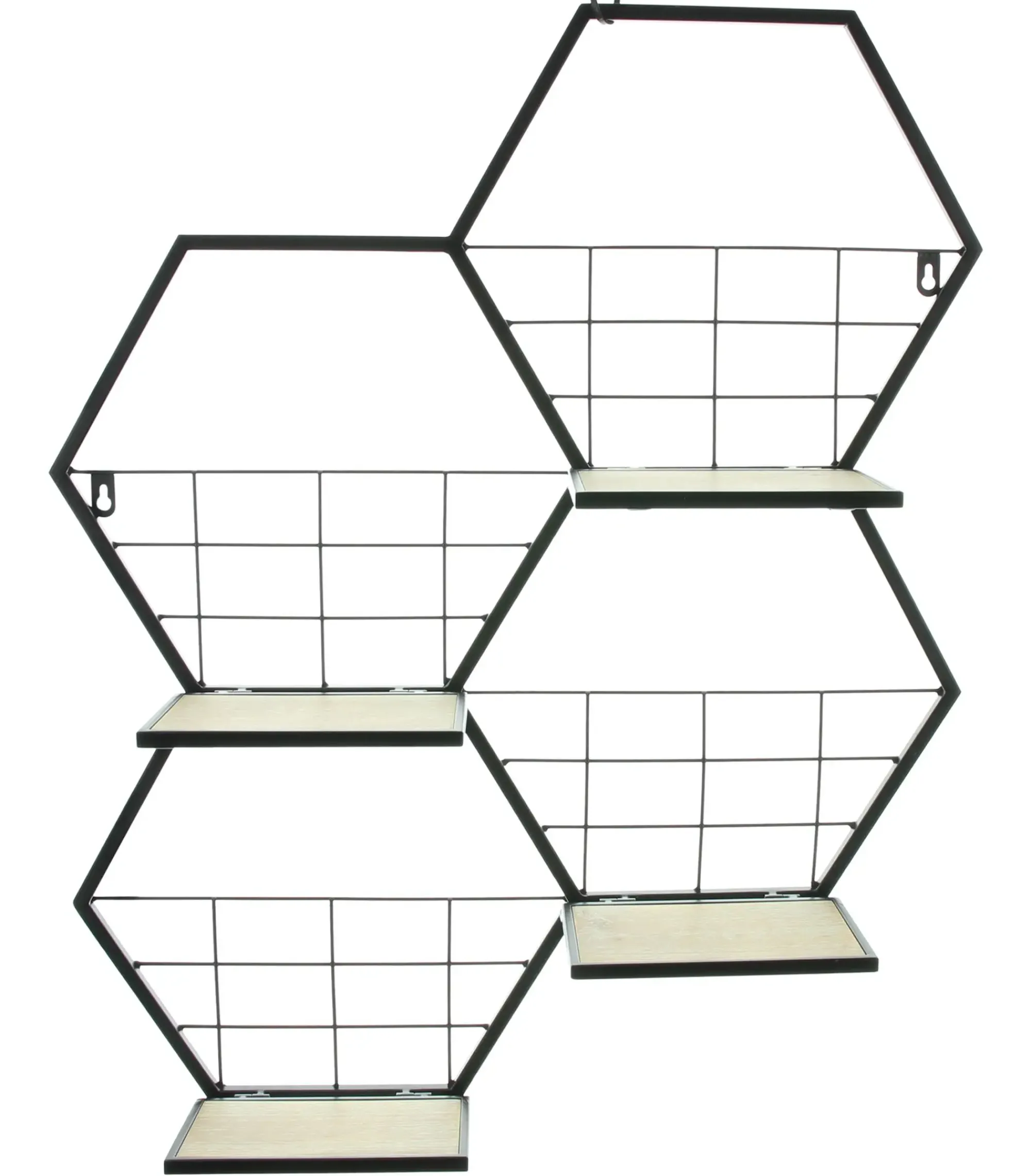 Regale|Wohnzimmer|Frank Handels GmbH & Co. KG Wandregal "Hexagon"