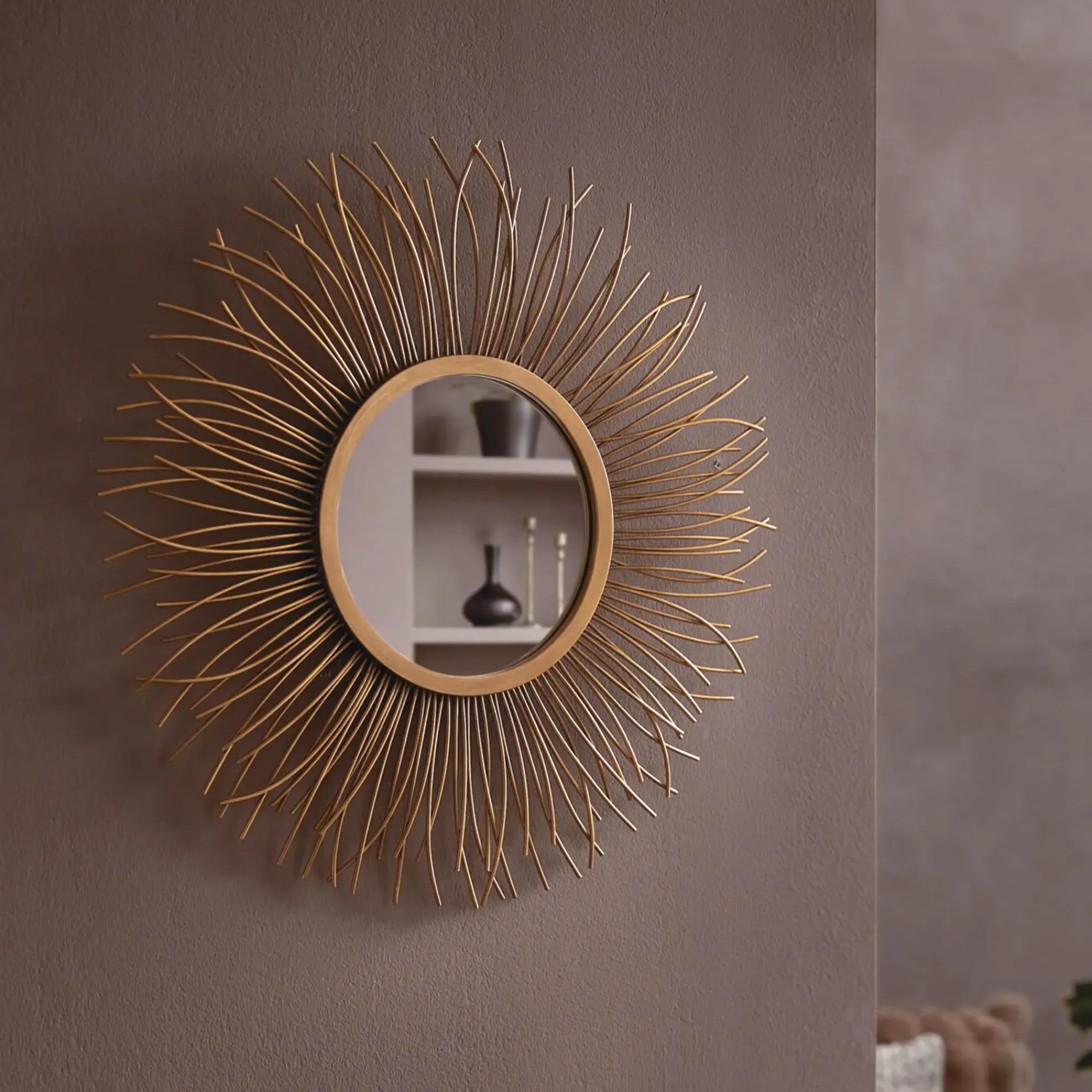 Spiegel|Wohnzimmer|Frank Handels GmbH & Co. KG Wandspiegel "Sonne"