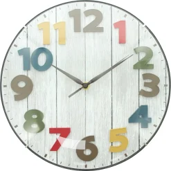 Kinderzimmer|Uhren|Frank Handels GmbH & Co. KG Wanduhr "Colorful"