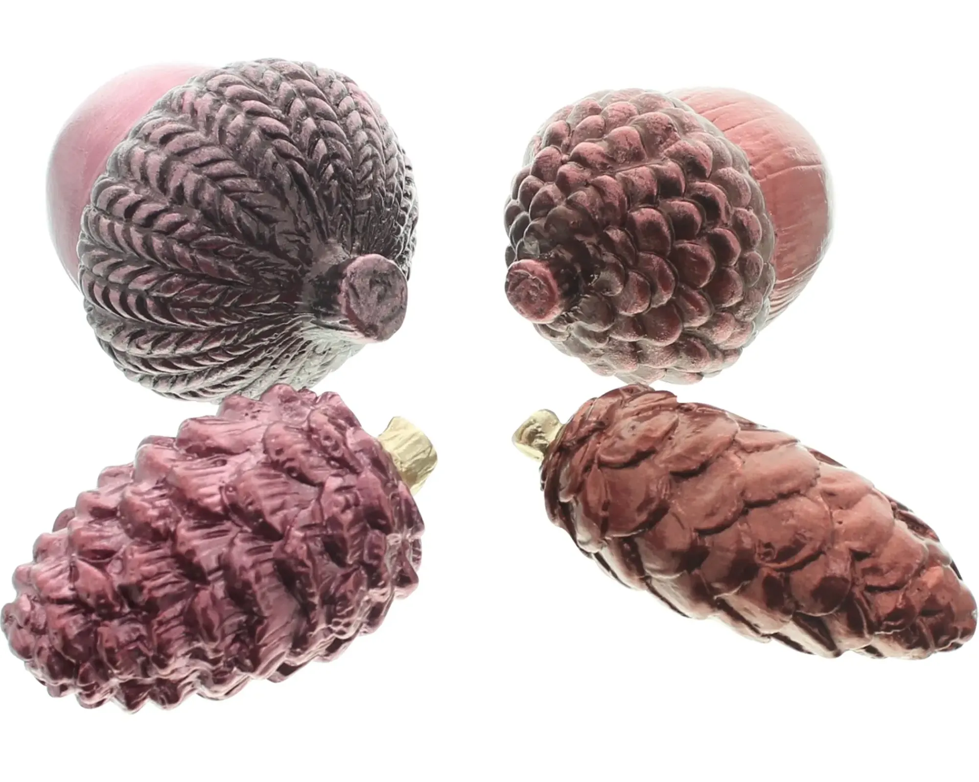 Weihnachtliche Dekofiguren|Zubehör Für Adventskränze|Frank Handels GmbH & Co. KG Weihnachtsdeko "Mauve", 4er Set