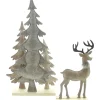 Weihnachtliche Dekofiguren|Tannenbäume|Frank Handels GmbH & Co. KG Weihnachtsdeko "Rentier & Tannen", 2er Set