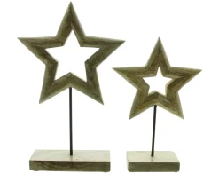 Sterne|Frank Handels GmbH & Co. KG Weihnachtsdeko "Stern", 2er Set