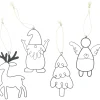 Dekohänger|Baumschmuck|Frank Handels GmbH & Co. KG Weihnachtshänger "Black", 4er Set