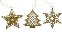 Dekohänger|Baumschmuck|Frank Handels GmbH & Co. KG Weihnachtshänger "Rost", 3er Set